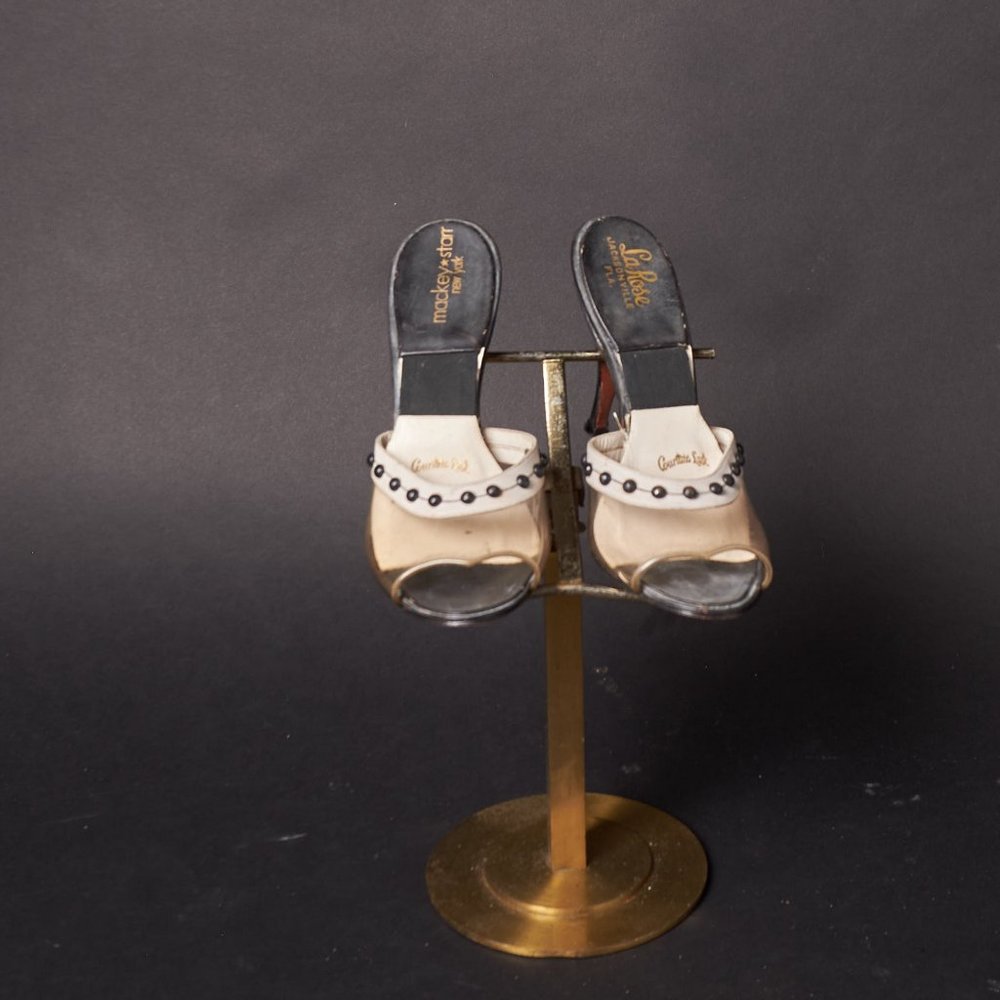 1950s Black and White Spring-o-lators Heels